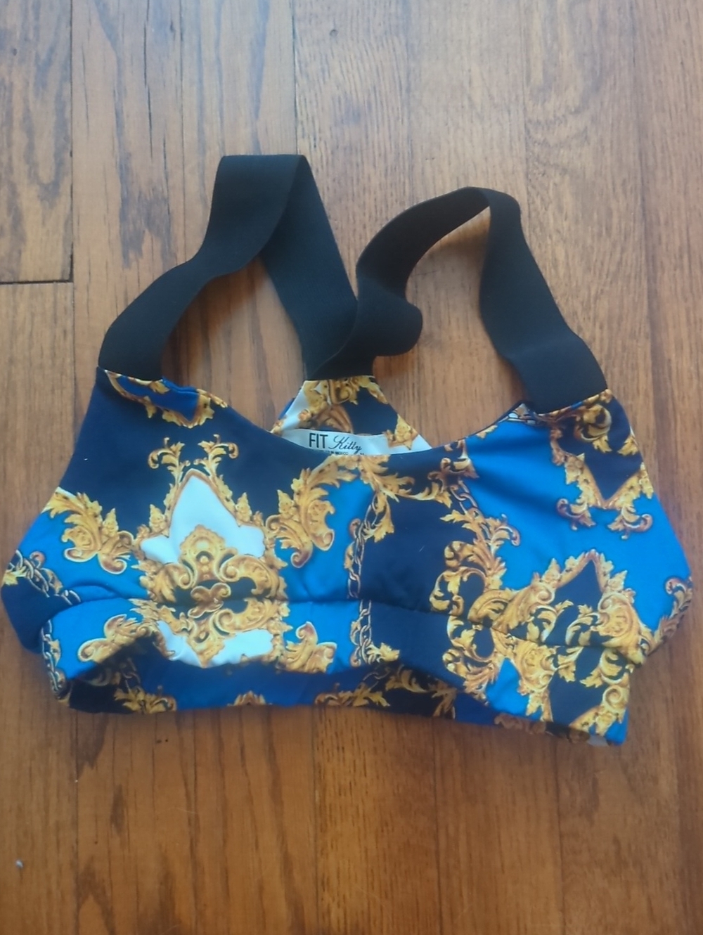 fit kitty baroque sports bra